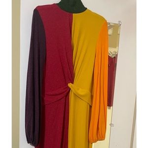 Sassy Jones Colorblock Dress; Brand New with Tags